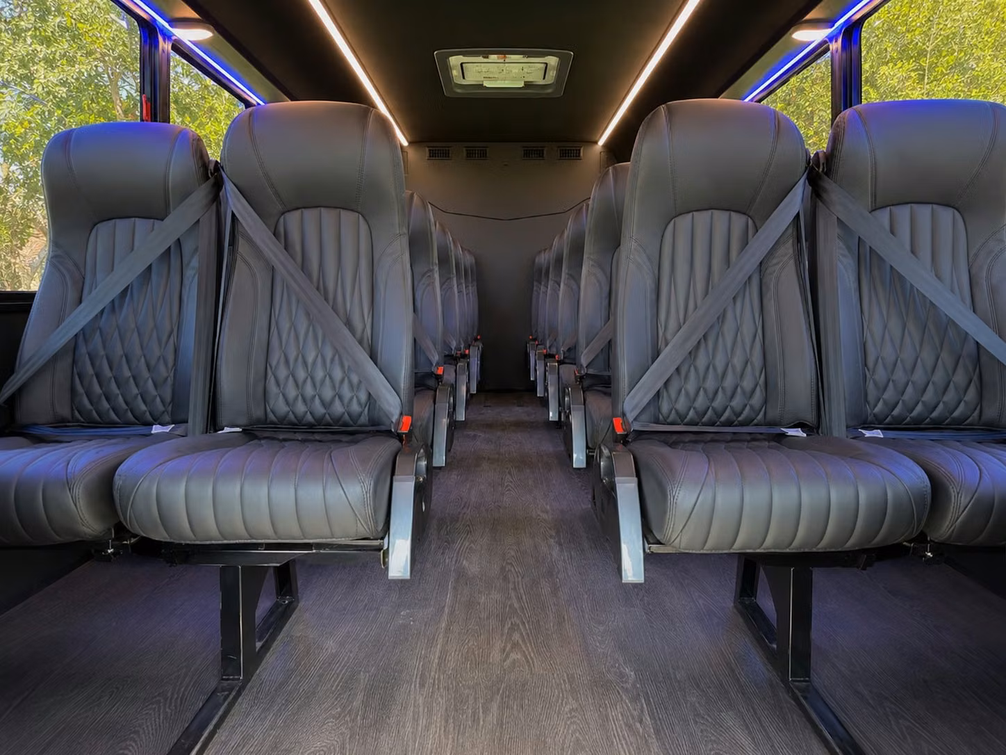15 passenger minibus interior
