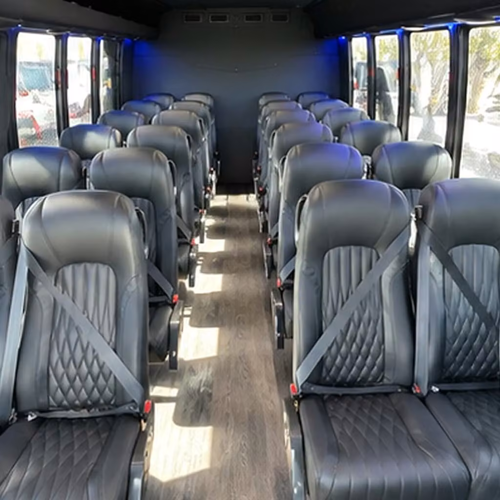 25 passenger minibus interior