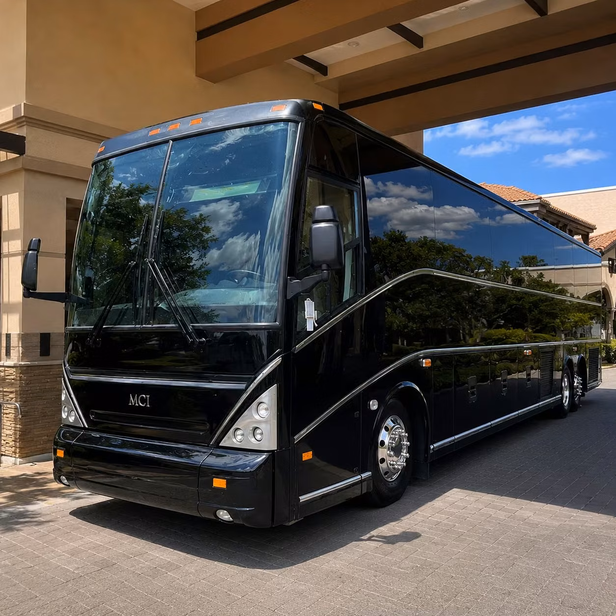 56 passenger charter bus