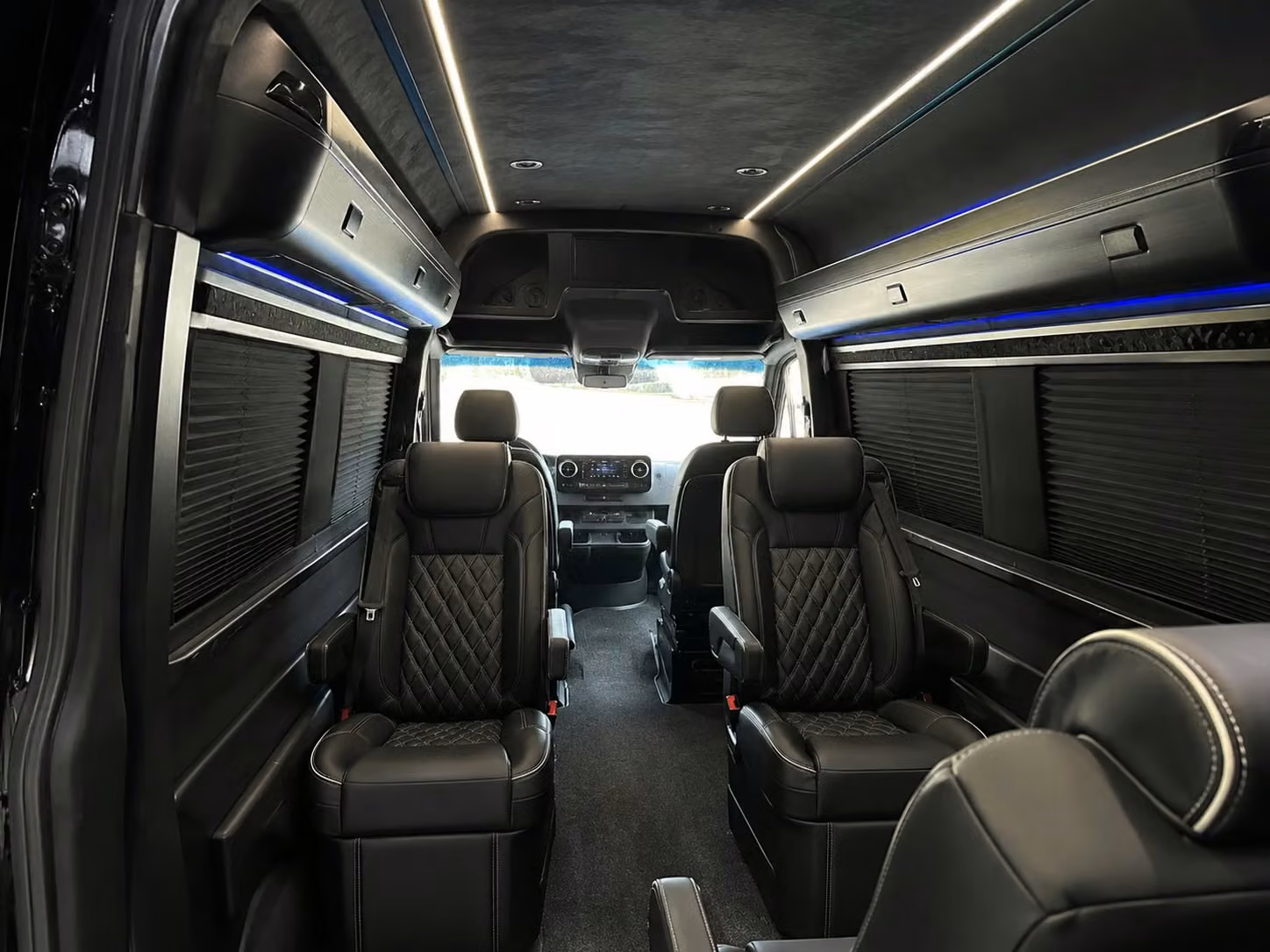 sprinter van with driver inside
